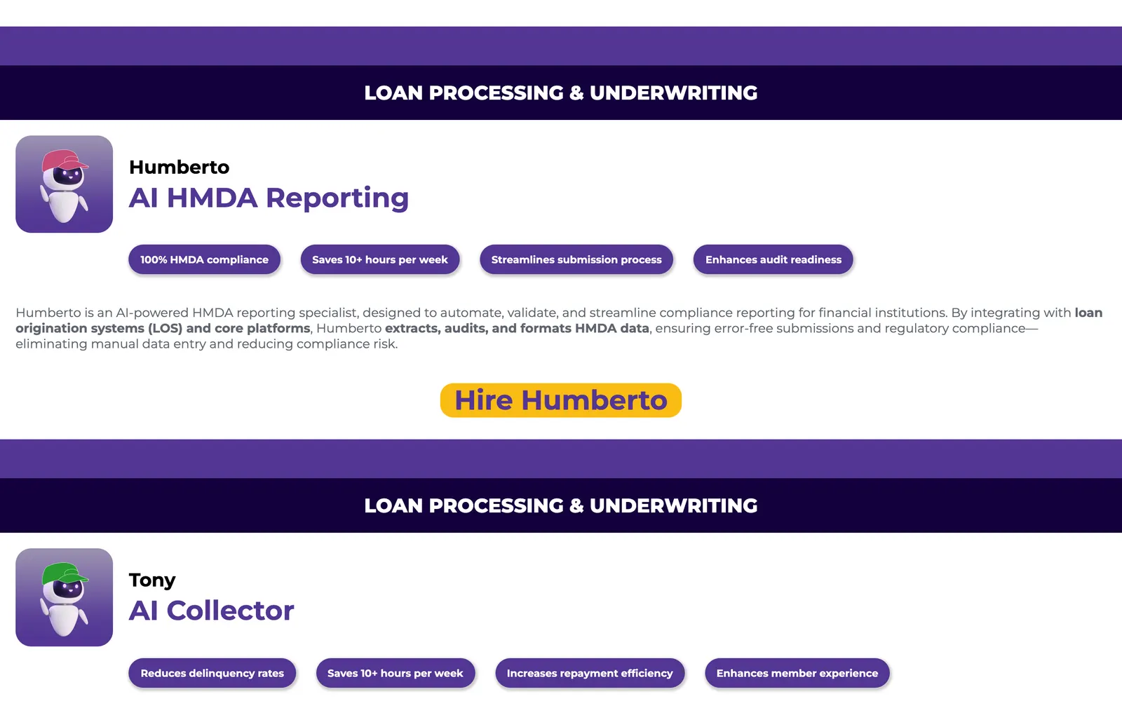 Shastic: Humberto, AI HMDA Reporting agent