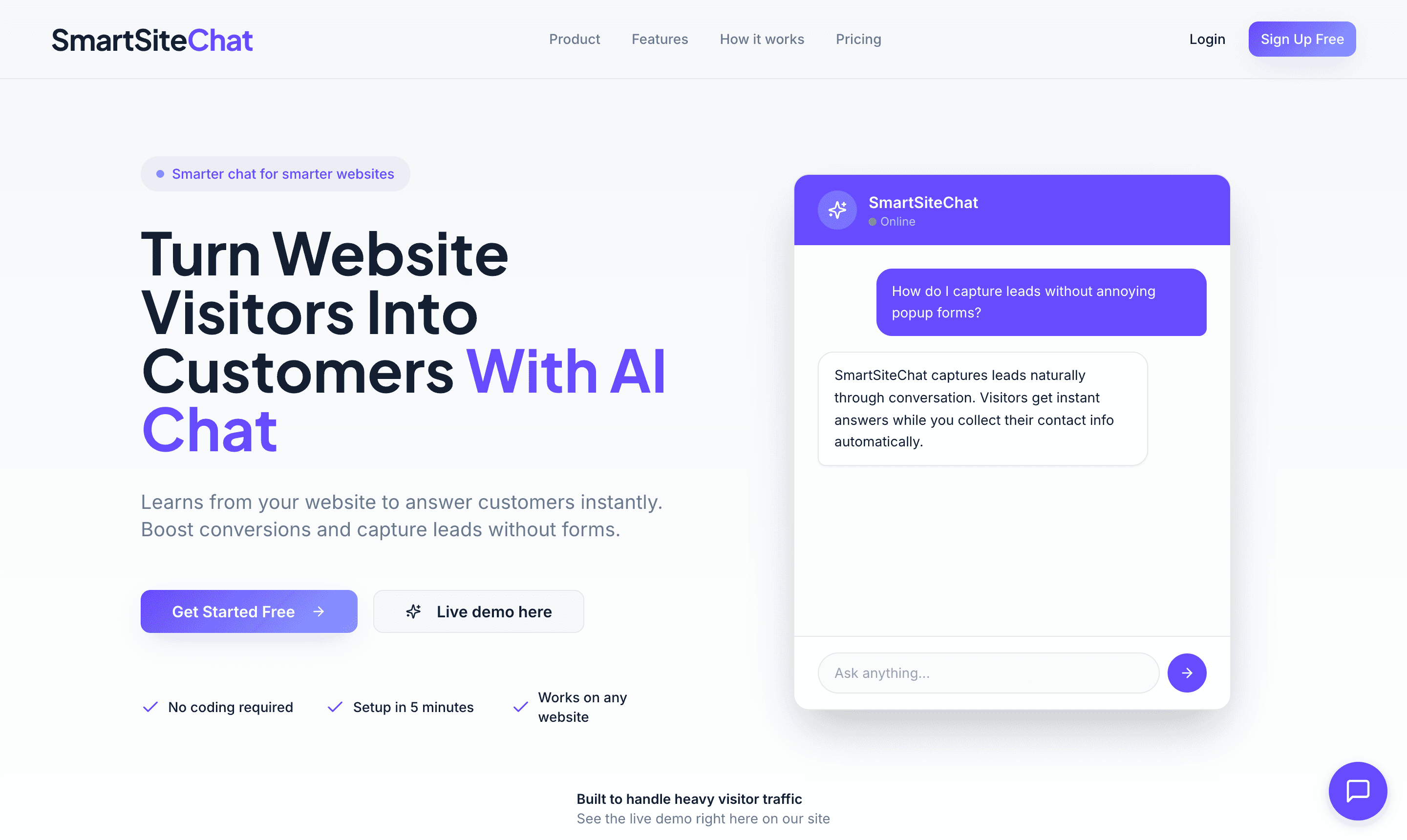 SmartSiteChat project